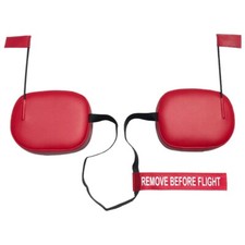 Piper PA-20 135 Pacer Cowl Plugs w/ RBF Streamer (Color: Red)