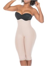 Fajas Colombianas Reductoras Butt-Lifter Strapless Shapewear Shorts Salome 0219