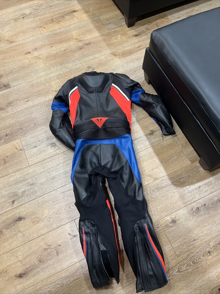 Dainese Laguna Seca 5 Mens Leather 2-Piece Suit | Black/Anthracite