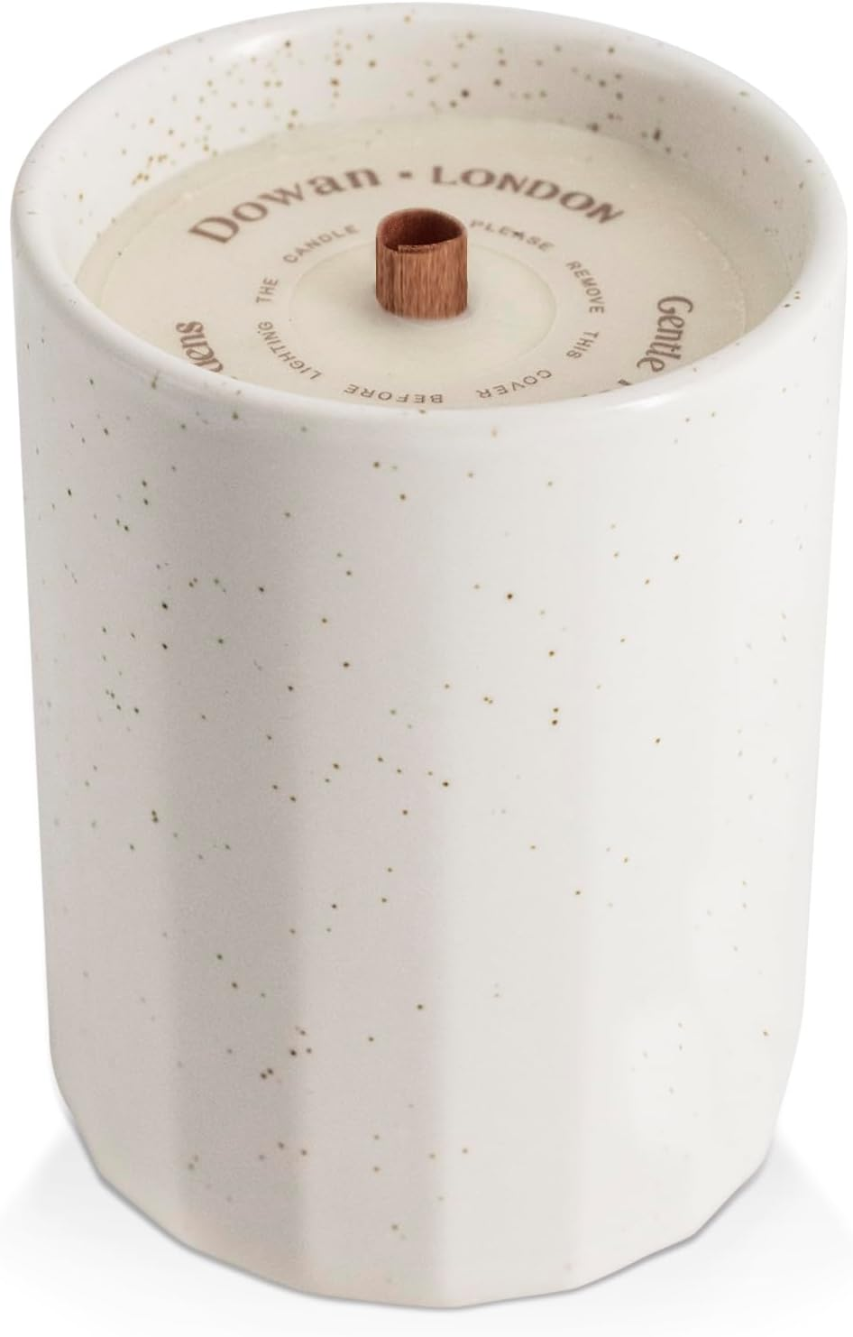 Fall Scented Candles, Cashmere Jasmine Aromatherapy Wood Wick Ceramic Jar Candle