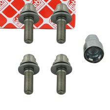 febi 27053 Felgenschloss Satz Radsicherung M12x1,25 für CITROEN PEUGEOT