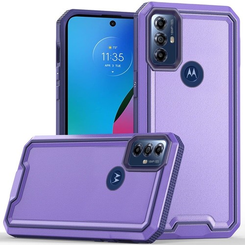 For Motorola Moto G Play 2023 Fused Hybrid Armor Hard PC TPU RubberCase Cover - Afbeelding 4 van 41