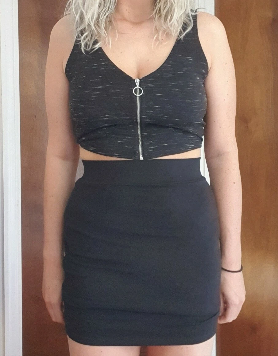 Crop top and top skirt new look