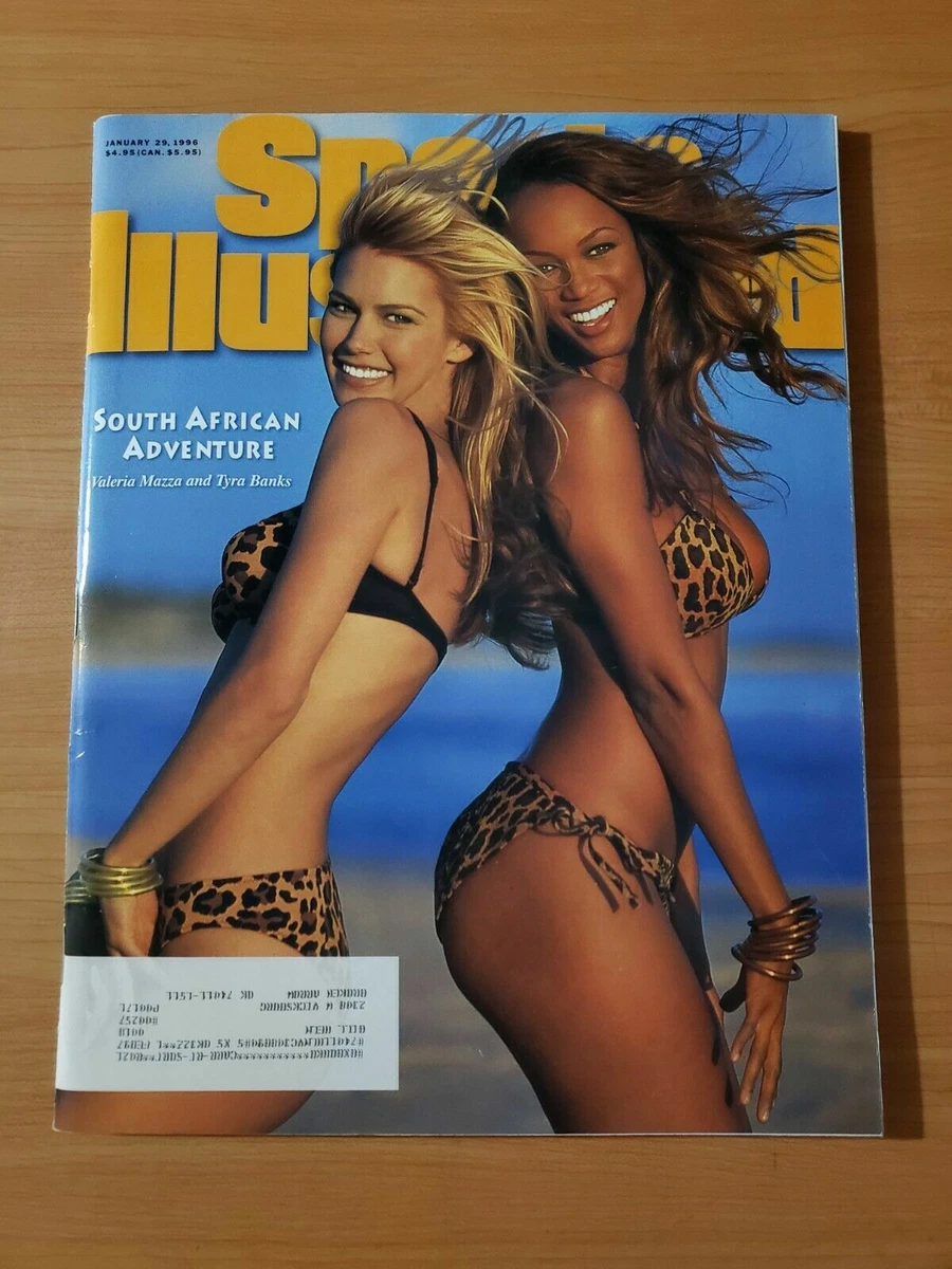 January 29 1996 VALERIA MAZZA TYRA BANKS Sports Illustrated