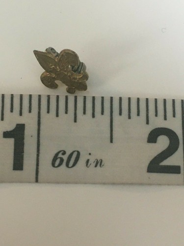 Boy Scouts Tenderfoot Parent's Miniature Pin BSA Keepsake Gold Colored Eagle - Bild 4 von 5
