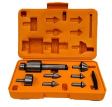 HHIP 7 Piece Multi-Shape Live Center Set, MT4 Morse Taper, Interchangeable Tip