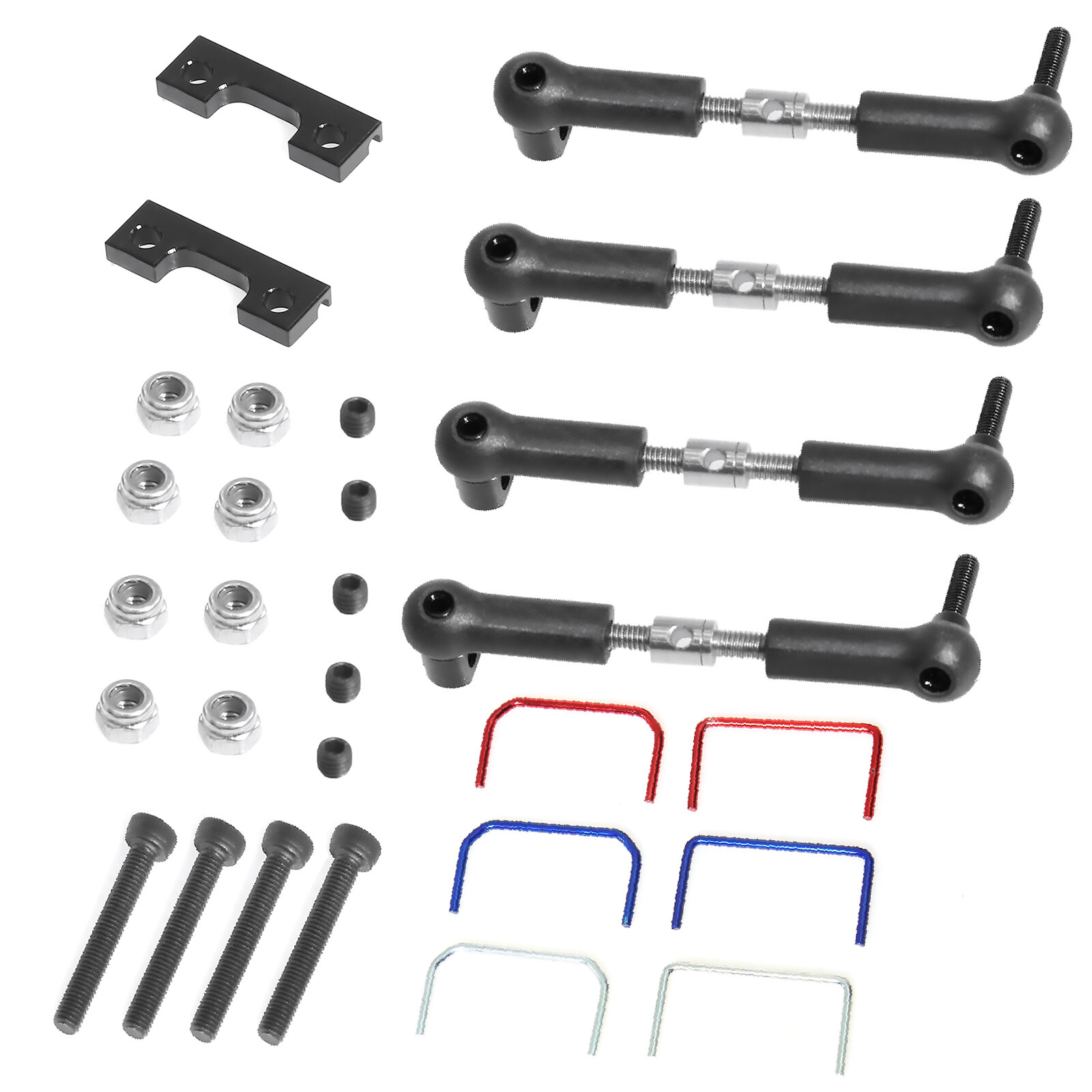 Durable Front+ Rear Wide Sway Bar Kit for 1/16 E-Revo/Mini Slash Upgrades Part