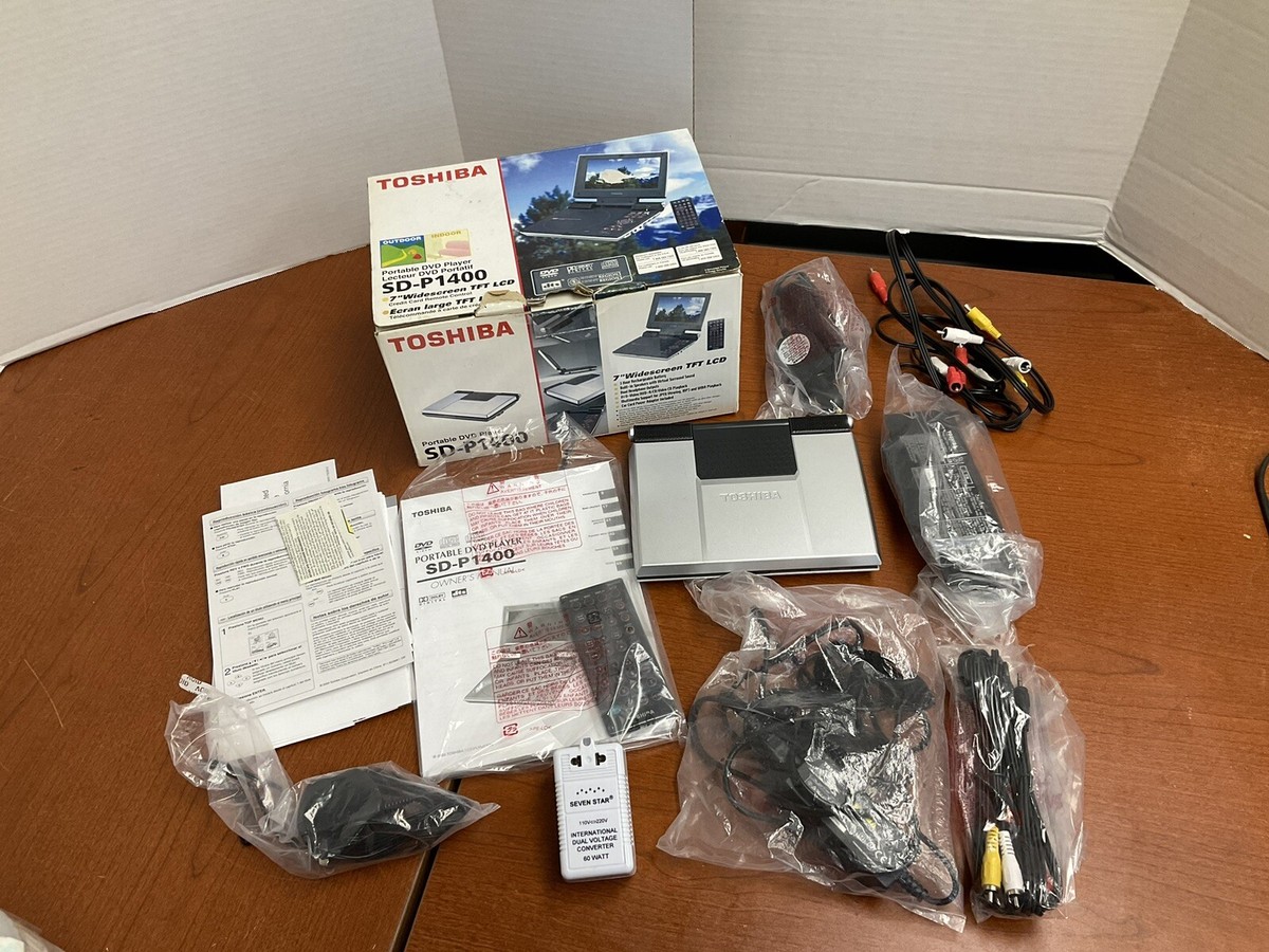 Toshiba SD-P1400 7-Inch Portable DVD Player | eBay
