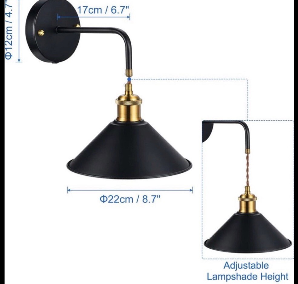 Set of 4 vintage Nordic style metal wall sconces eBay