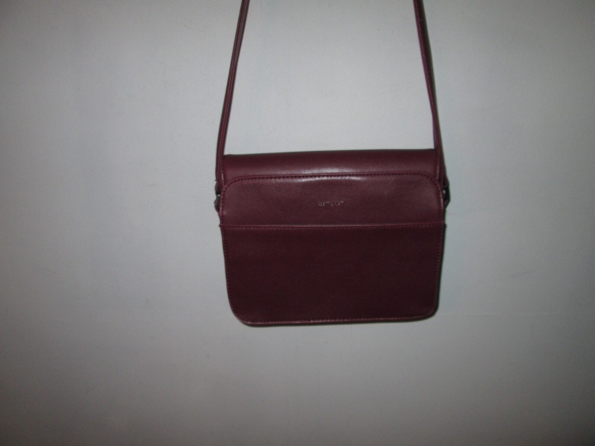 New Old Stock MATT & NAT Burgundy Vegan Leather 
