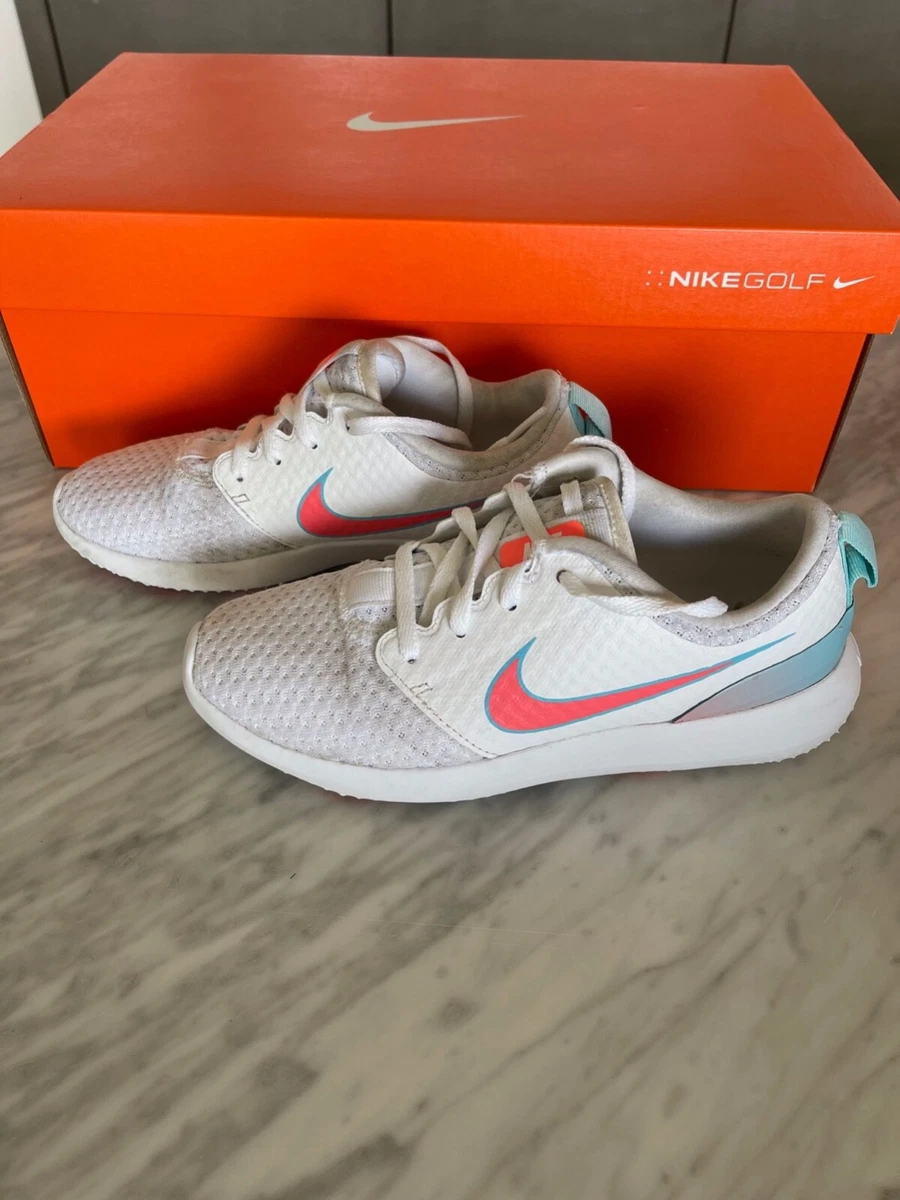 retirada venganza Dos grados Nike Roshe G Junior Kids Size 3Y Golf Shoes - White-Miami | eBay