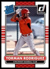 2015 Donruss Rated Rookie Yorman Rodriguez Cincinnati Reds #42