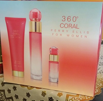perry ellis 360 coral gift set