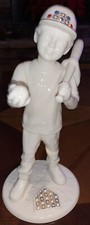 1995 Lenox China Jewels Collection 8" Baseball Player Boy #1 Made in USA