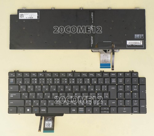 New for DELL Precision 7550 7750 7560 7760 Keyboard for Backlit Japanese キーボード - 第 1/2 張圖片