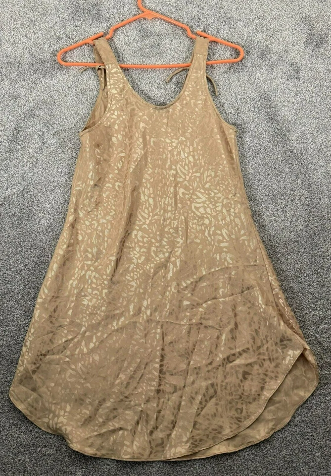 Vestido sin Mangas Cacique Mujer Pequeño Años 90 Y2K Lencería Fluida Fairycore Romántico Chemise Foto 2 de 4