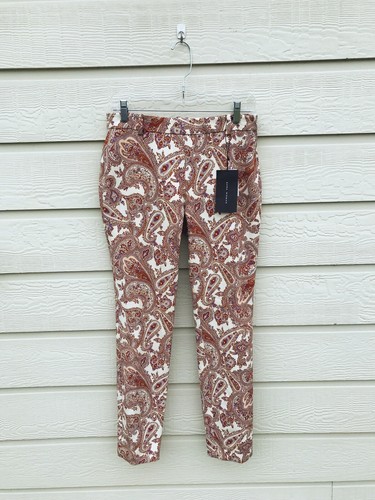 ZARA womens PAISLEY TROUSERS Small size 