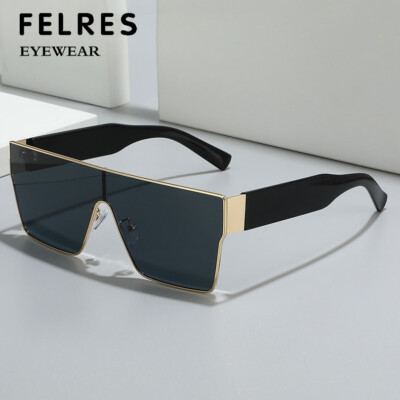 Women Classic Square Large Frame Sunglasses Fashion Outdoor Party Shade Glasses 