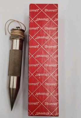 Starrett 177C Steel Plumb 6'' Solid Steel With Original Box Excellent Cond 1/2 