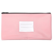 11 x 6" Soldi Banca Deposito Borsa con Cerniera,per Ufficio Viaggi,Rosa