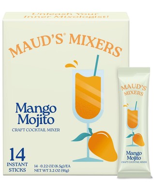 Mango Mojito Cocktail Mix, 14 ct, Mocktail Non-Alcoholic Drinks - Made with R...