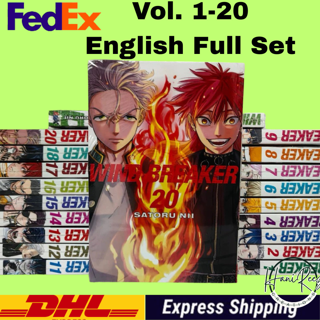 Manga Wind Breaker de Satoru Nii Vol. 1-20 Versión Inglés Juego Completo - Nuevo