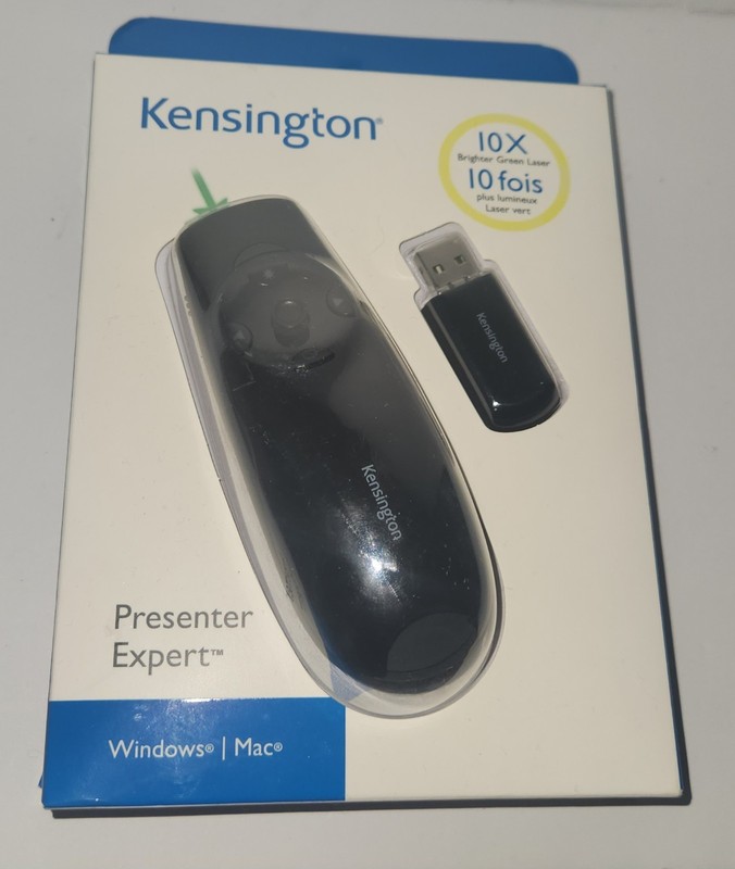 Kensington Presenter Expert Wireless Cursor Control Red Laser 10x Brighter