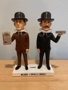 The Wright Brothers Wilbur & Orville Wright Bobbleheads #135 of 3,000 NIB