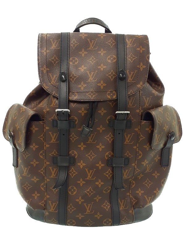 LOUIS VUITTON Monogram Macassar Christopher MM M43735 Backpack #486