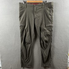 Wrangler Cargo Pants Mens 38x30 Olive Green Performance Stretch Workwear Outdoor