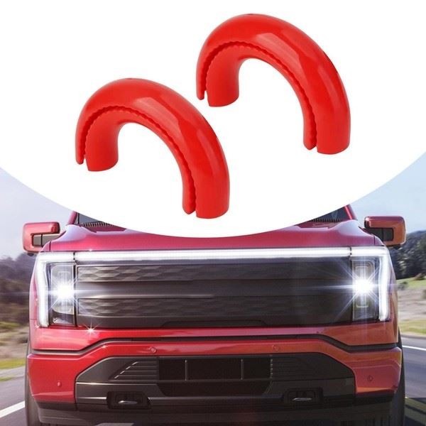 2Pcs Abschlepphaken Abdeckungen Rot Reparaturteile Eurowagens Einfache Montage-image