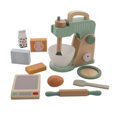 Pretend Play Wood Mixer Kitchen Play Set - 9 1/2", 11 Pieces