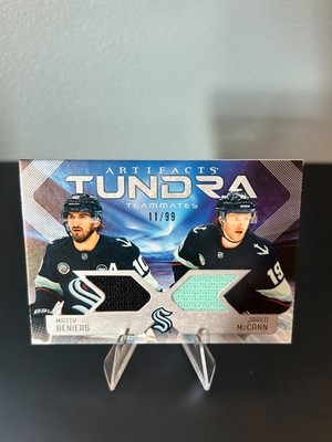 2025 Artifacts Tundra Teammates Duo Relics /99 Matty Beniers Jared McCann #T2-BM