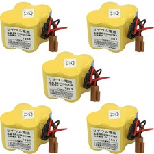 5PCS BR-2/3AGCT4A 6V 4400MAH Battery A98L-0031-0025 for CNC Machine with Plug