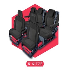 Autositzbezüge Maß Schonbezüge für Ford Tourneo Custom ab 06.18 5-Sitze Bezug