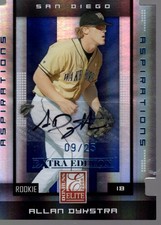 2008 Elite Extra Edition Signature Aspirations #120 Allan Dykstra Auto /25 BB