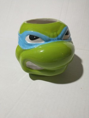 Teenage Mutant Ninja Turtles Leonardo 24 oz Coffee Mug Cup TMNT Blue Turtle
