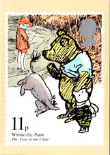 Winnie the Pooh Bear The Year of the Child 11p Stamp Postcard Great Britain 1979