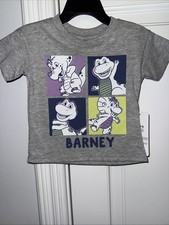 NWT 12M Gray Barney the Purple Dinosaur Baby Bop Short Sleeve Tshirt