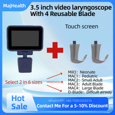 3.5 Inch Touch Screen Video Laryngoscope Laringoscope with Two Reusable Blades