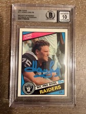 Howie Long Gem Mint 10 PSA DNA Signed 1984 Topps Rookie Autograph