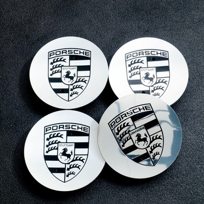  Porsche Aluminium Radnabenkappen 4er Set Felgendeckel Nabendeckel