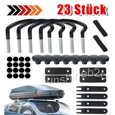 Universal Montagesatz Dachbox U-Bügel Dachkoffer Befestigung Montage Box 23 Stk.