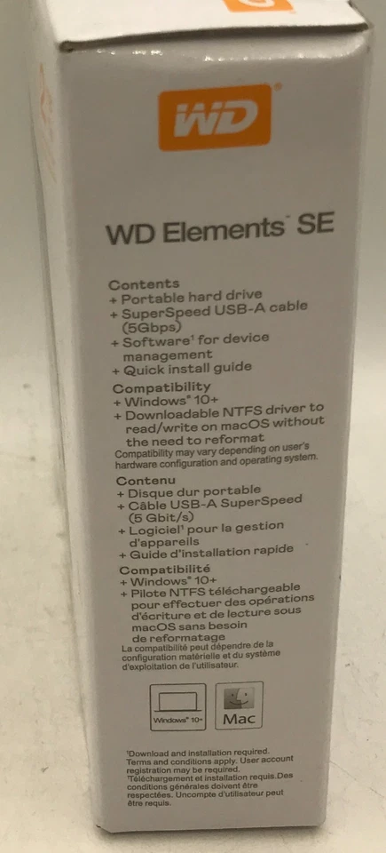 WD Elements SE Portable 2TB Hard Drive - Brand New - External Hard Disk Backup - image 3 of 3