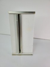 Vintage Dollhouse Kitchen Refrigerator wood White Side by Side Freezer 5.25" H