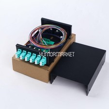 Fiber Optic Terminal Box 12 core LC MM OM3 adapter pigtail 6 ports patch panel 