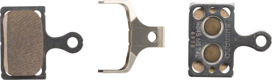 Shimano K04S-MX Metal Disc Brake Pads with Stainless Steel Back Plate - 4590₽