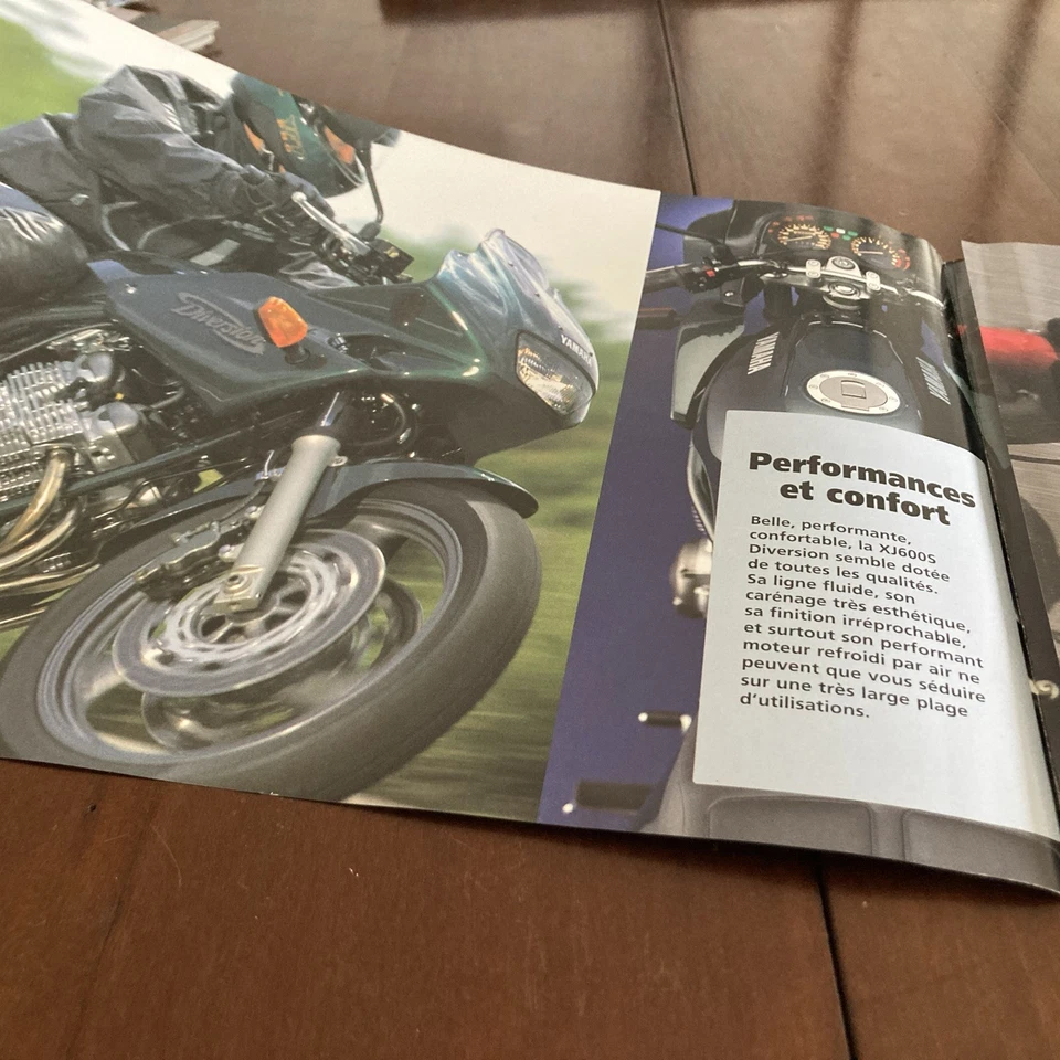 Yamaha XJ600N XJ600S Diversion Moto Prospecto Catálogo Brochure XJ600 600 XJ - Imagen 2 de 4