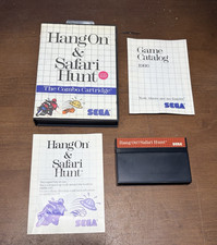 Hang-On & Safari Hunt Sega Master System Complete CIB Manual Box game