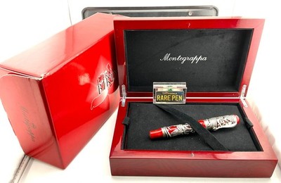 MONTEGRAPPA ETERNAL BIRD STERLING SILVER FOUNTAIN PEN LE1912 NEW Year 2005